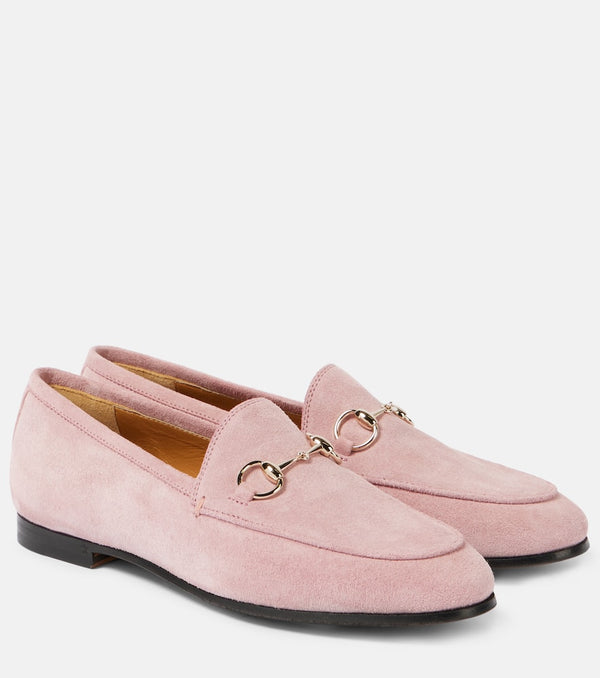 Gucci Gucci Jordaan Horsebit suede loafers