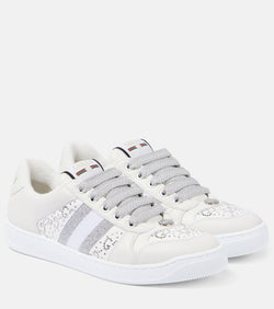 Gucci Screener embellished leather sneakers