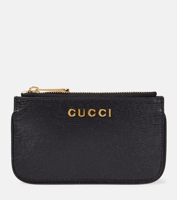 Gucci Logo leather card case