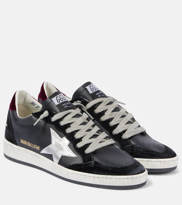 Golden Goose Ball Star leather and velvet sneakers