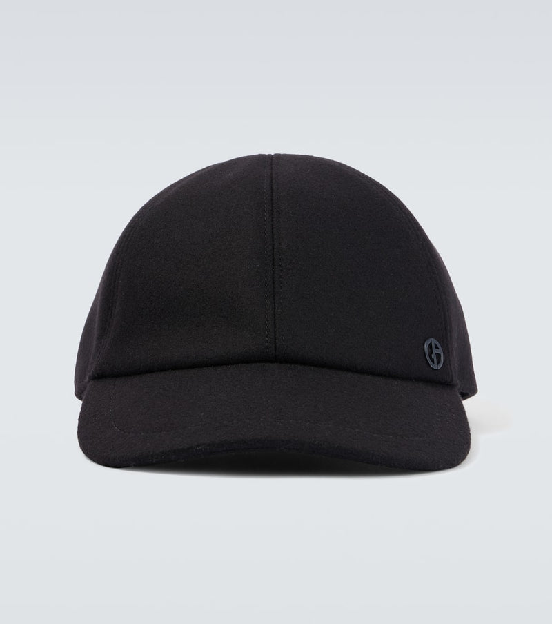 Giorgio Armani Wool and cashmere-blend baseball cap