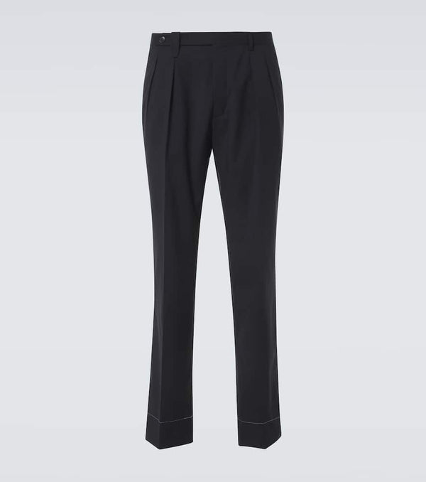 Brioni Elba wool straight pants