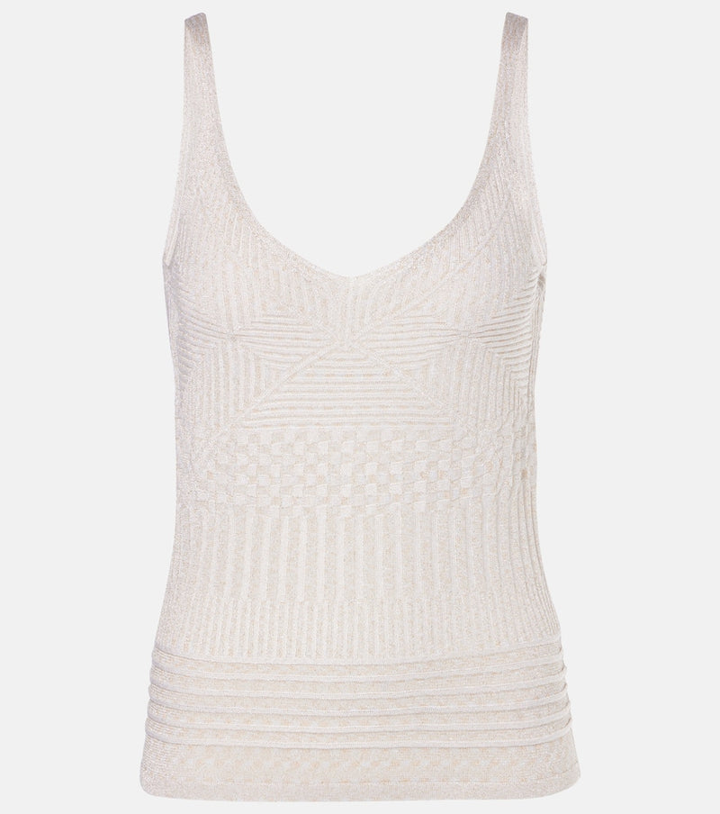 Missoni Metallic jersey tank top