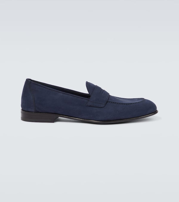 Brioni Appia leather penny loafers