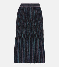 Missoni Pleated lamé midi skirt