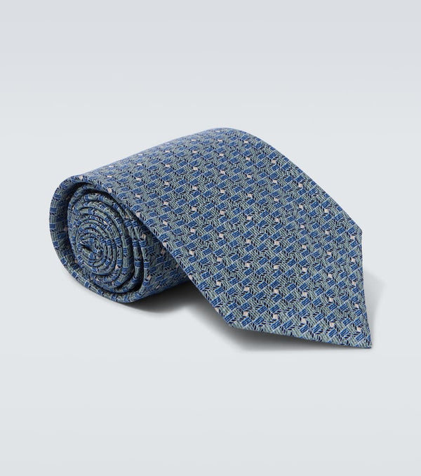 Brioni Printed silk tie