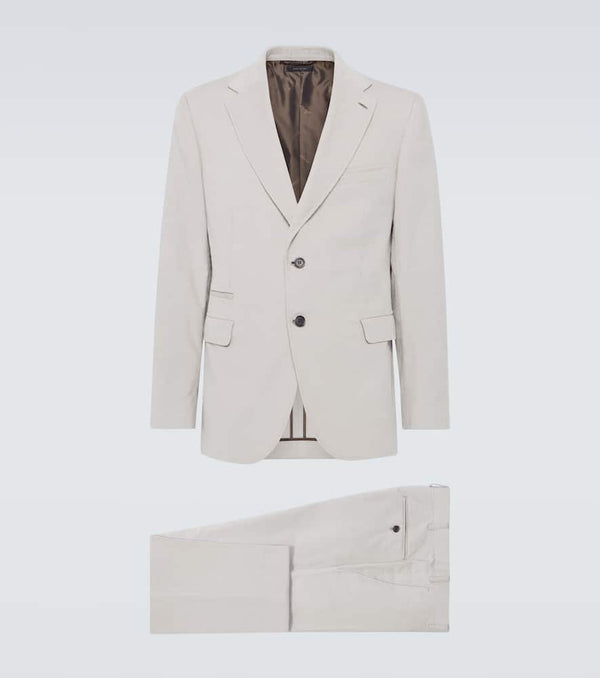 Brioni Trevi cotton and cashmere corduroy suit