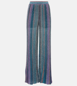 Missoni Striped lamé palazzo pants