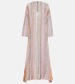 Missoni Striped lamé kaftan