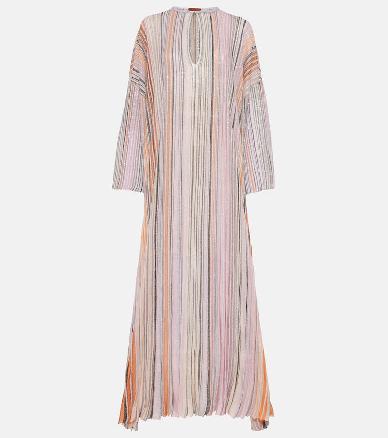 Missoni Striped lamé kaftan