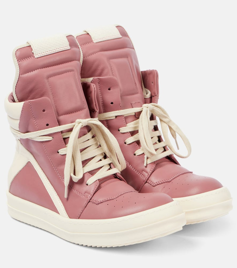 Rick Owens Geobasket leather high-top sneakers