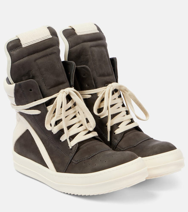 Rick Owens Geobasket suede high-top sneakers