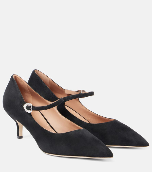 Malone Souliers x Tabitha Simmons Kate 45 suede pumps