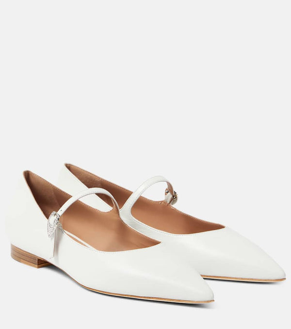 Malone Souliers x Tabitha Simmons Kate leather ballet flats