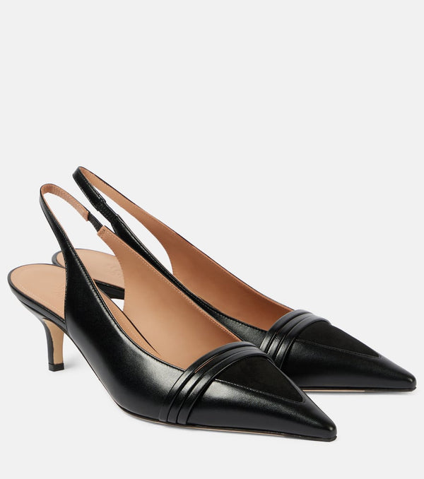 Malone Souliers Tanner 45 leather slingback pumps