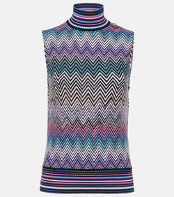 Missoni Zig Zag wool turtleneck top