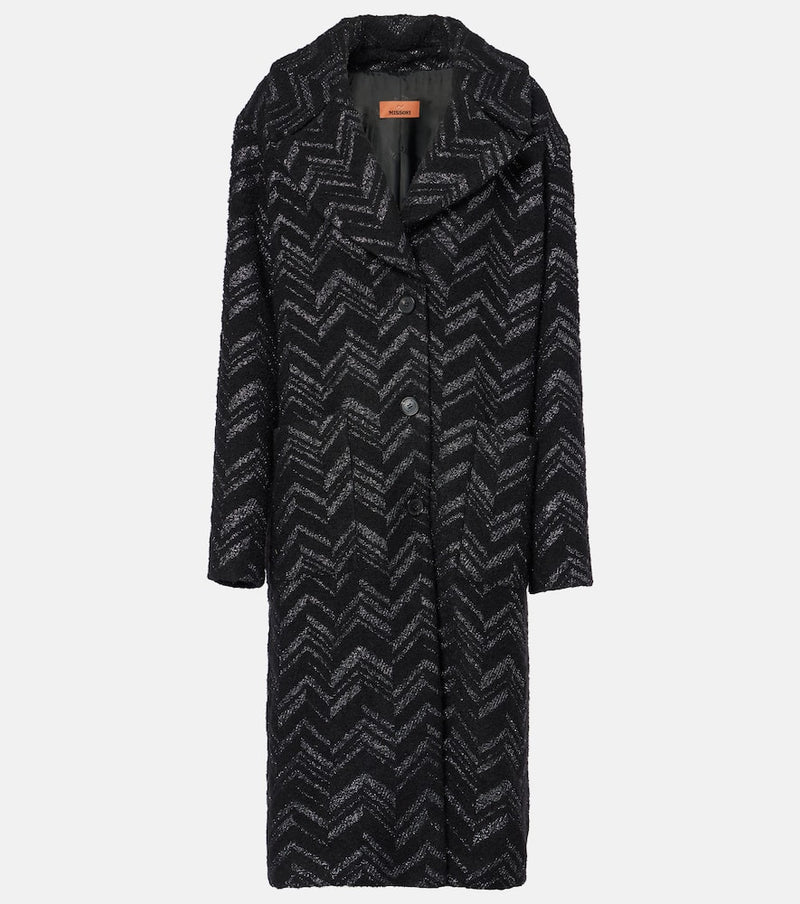 Missoni Zigzag lamé coat