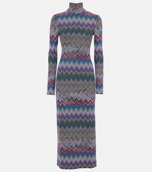 Missoni Zig Zag turtleneck dress