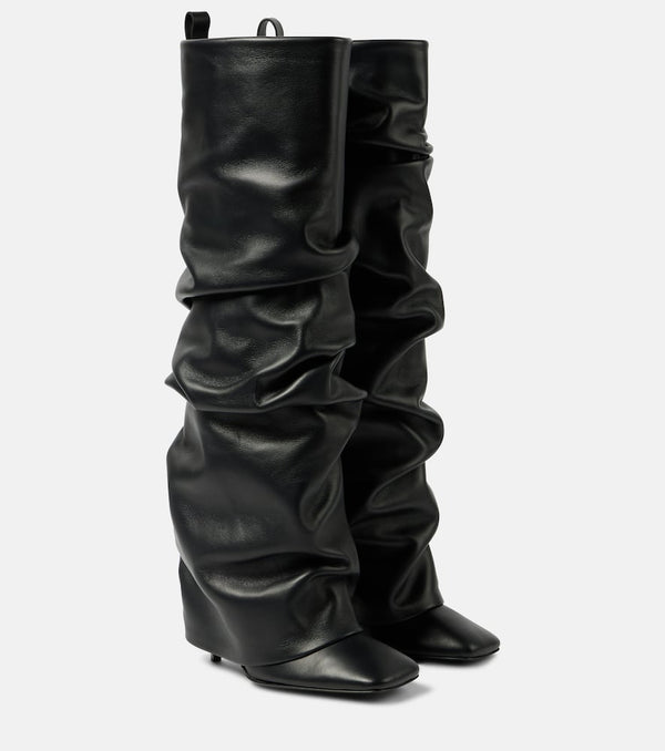 The Attico Rea leather knee-high boots