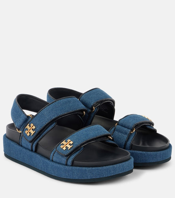 Tory Burch Kira denim platform sandals