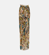 Jean Paul Gaultier Papillon printed beach cover-up