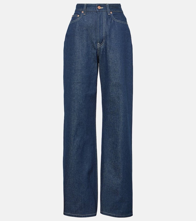 Jean Paul Gaultier High-rise wide-leg jeans