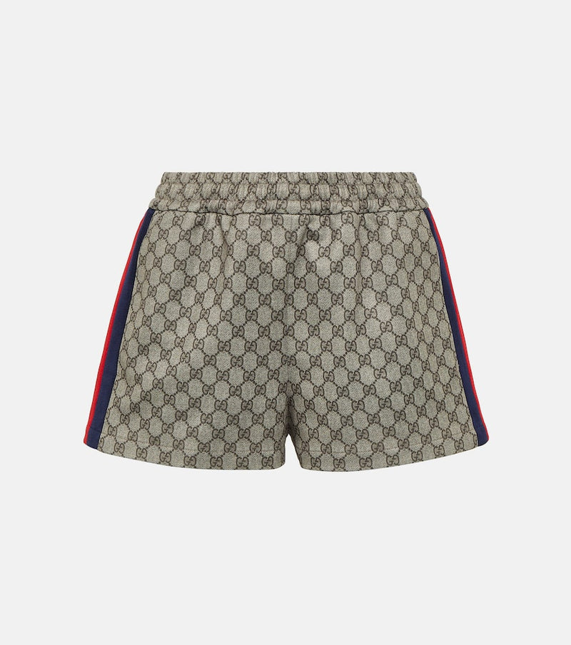 Gucci Web Stripe GG jersey shorts