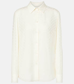 Gucci GG silk crêpe shirt