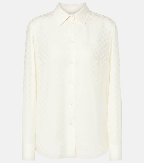 Gucci GG silk crêpe shirt