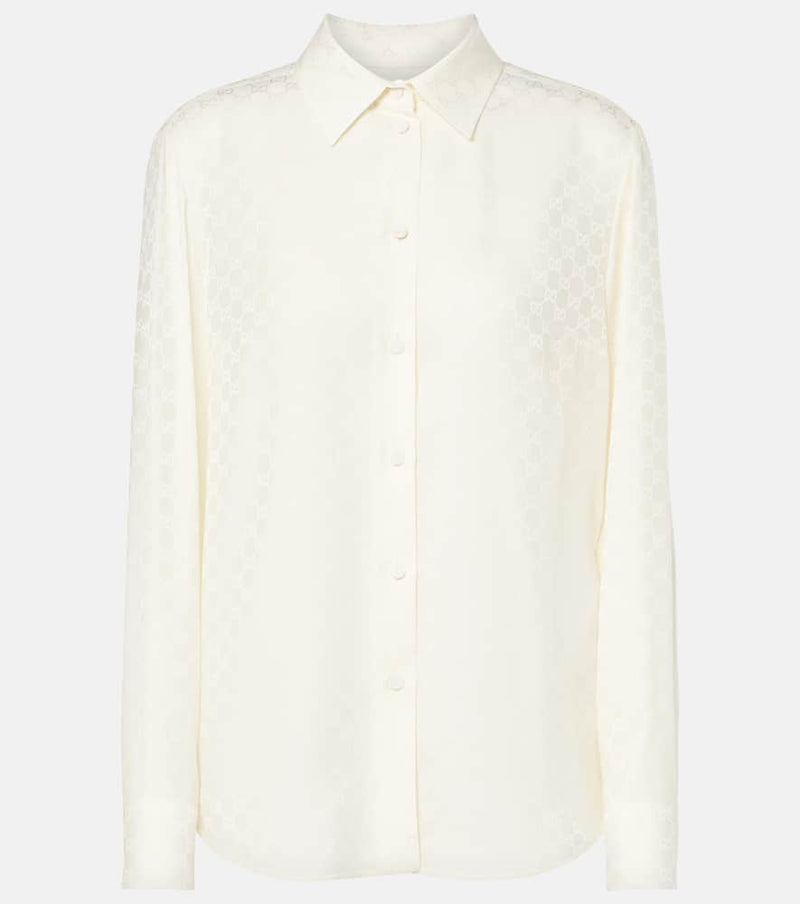 Gucci GG silk crêpe shirt