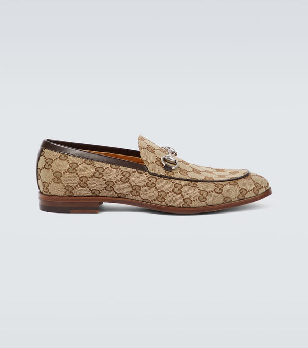 Gucci Horsebit GG Canvas loafers