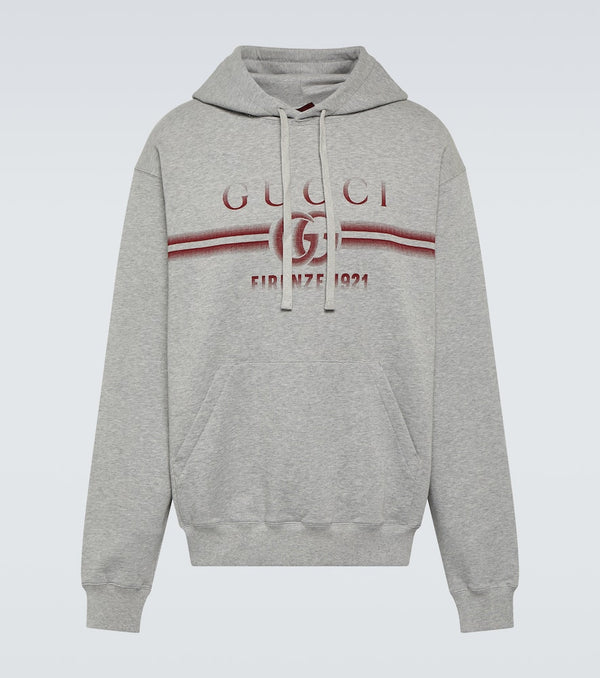 Gucci Logo cotton jersey hoodie