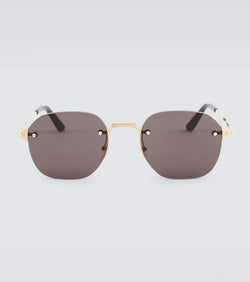 Cartier Eyewear Collection Santos de Cartier round sunglasses