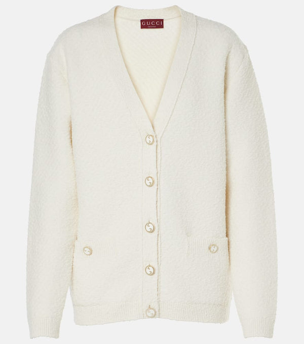 Gucci Interlocking G wool-blend bouclé cardigan