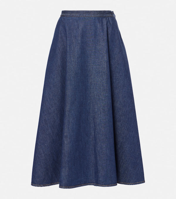 Gucci Denim midi skirt