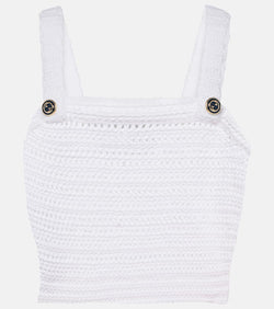 Gucci Crochet cotton crop top