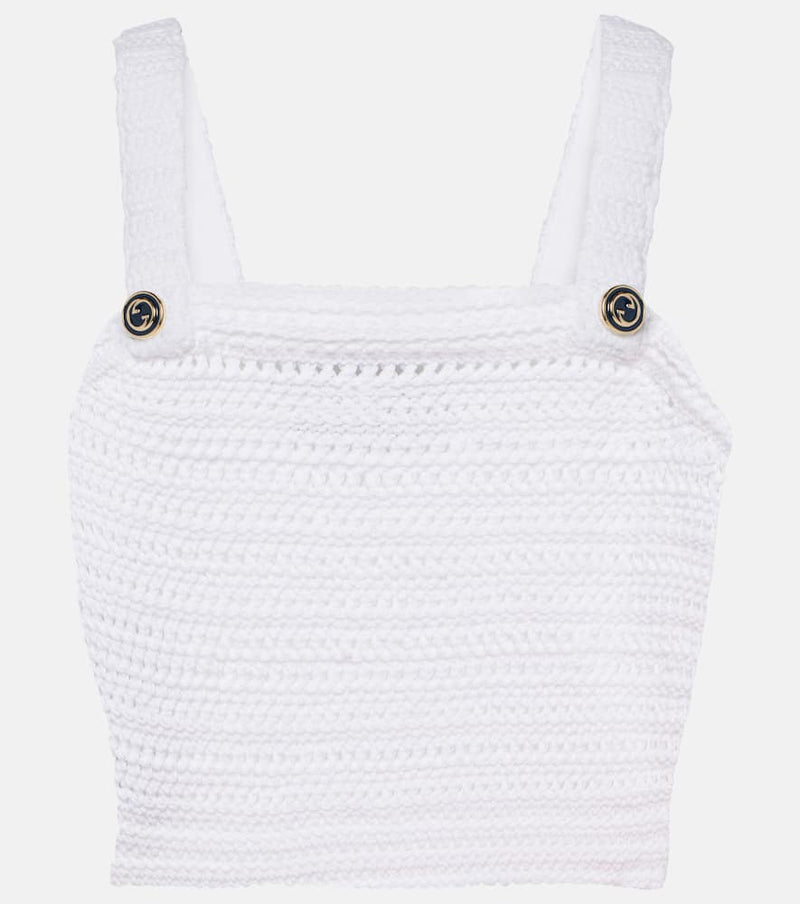 Gucci Crochet cotton crop top