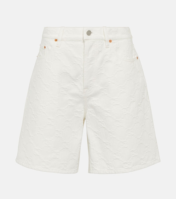 Gucci GG denim jacquard Bermuda shorts