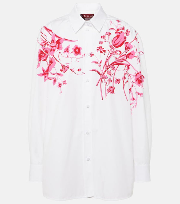 Gucci Floral cotton poplin shirt