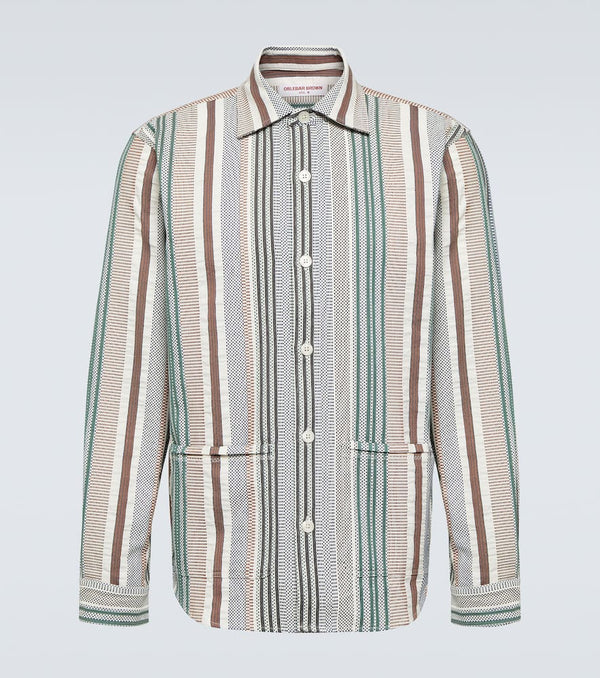 Orlebar Brown Barkley striped cotton shirt