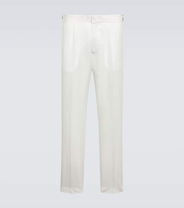 Orlebar Brown Carsyn linen and cotton tapered pants