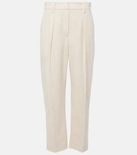 Brunello Cucinelli Gabardine high-rise straight pants