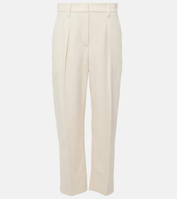 Brunello Cucinelli Gabardine high-rise straight pants