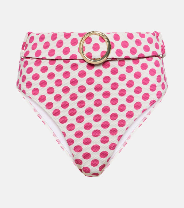 Alexandra Miro Ursula polka-dot high-rise bikini bottom