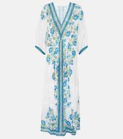 Juliet Dunn Floral cotton maxi dress