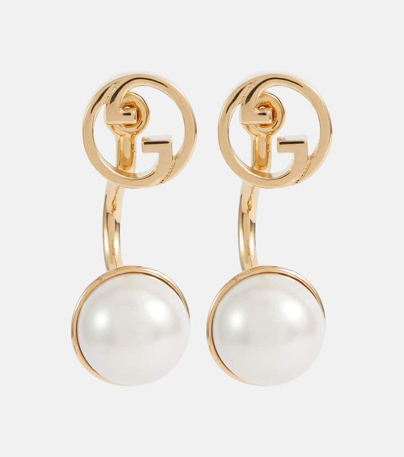 Gucci Blondie Interlocking G faux pearl earrings