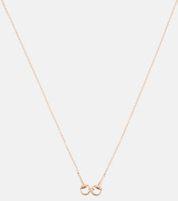 Gucci Horsebit 18kt rose gold necklace with diamond