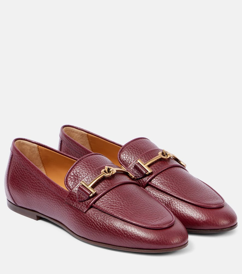 Tod's T Ring leather loafers