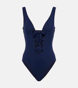 Karla Colletto Lucy lace-up swimsuit