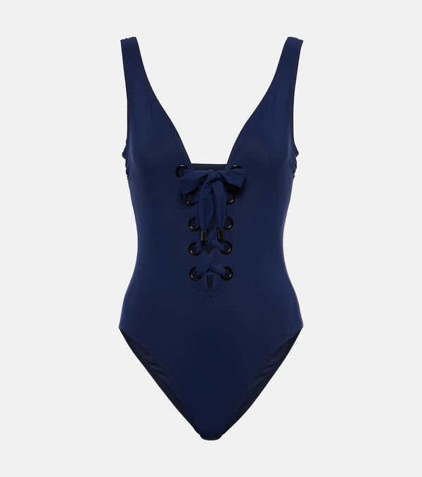 Karla Colletto Lucy lace-up swimsuit